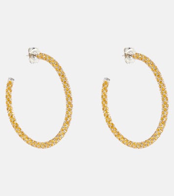 Boucles d'oreilles Cameron à cristaux | Amina Muaddi