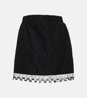 High-Rise Minirock aus Organza | Ganni