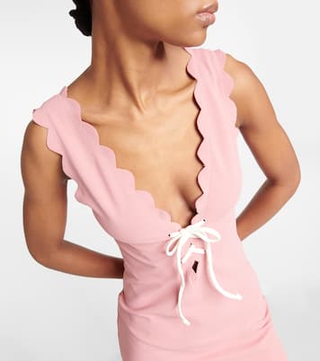 Amagansett scalloped minidress | Marysia