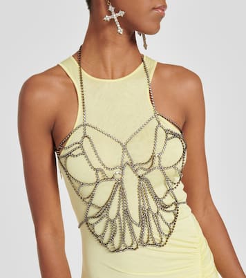 Butterfly embellished body chain | Blumarine
