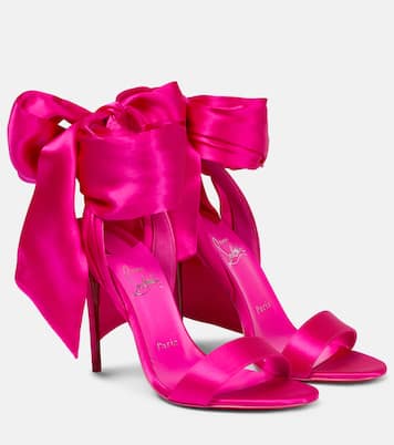 Sandali Sandale Du Désert 100 in crêpe di raso | Christian Louboutin