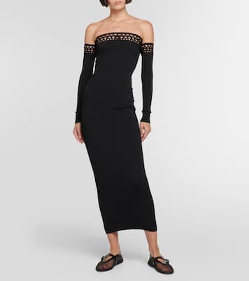 Abito lungo Vienne con scollo bardot | Alaïa