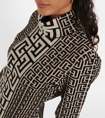 Monogram wool-blend sweater | Balmain