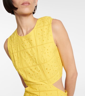 Broderie anglaise cotton maxi dress | Ganni