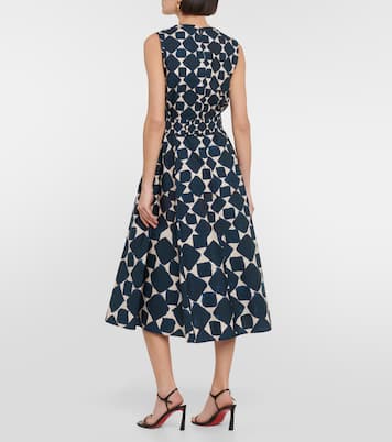 Notte printed poplin midi dress | 'S Max Mara