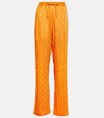Pyjama-Hose Moon Diamant aus Satin | Marine Serre