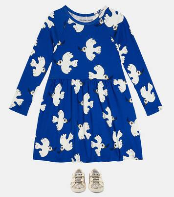 X Wrangler Kleid aus Baumwoll-Jersey | Mini Rodini