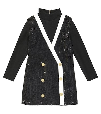 Robe blazer à sequins | Balmain Kids
