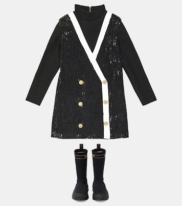 Robe blazer à sequins | Balmain Kids