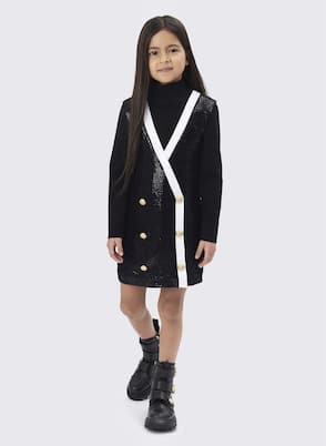 Robe blazer à sequins | Balmain Kids