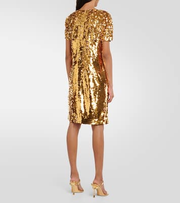 Vestido corto con lentejuelas | Carolina Herrera
