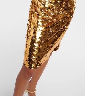 Vestido corto con lentejuelas | Carolina Herrera