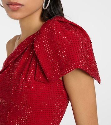 One-Shoulder-Robe mit Kristallen | Roland Mouret