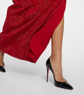 One-Shoulder-Robe mit Kristallen | Roland Mouret