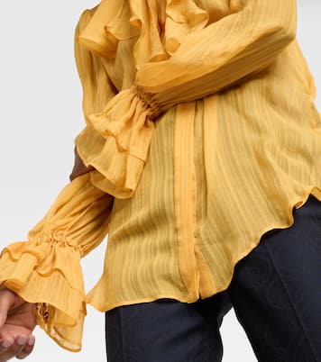 Blusa in seta con volant | Etro