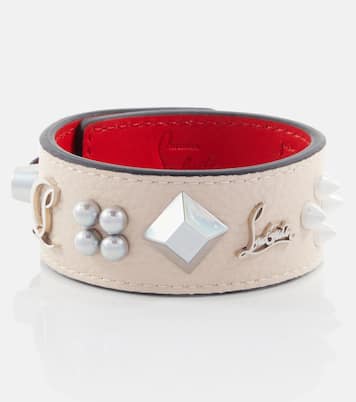 Pulsera Paloma de piel adornada | Christian Louboutin