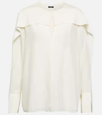 Balard silk crêpe de chine blouse  | Joseph