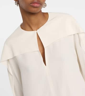 Balard silk crêpe de chine blouse  | Joseph