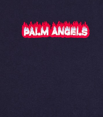 로고 코튼 저지 티셔츠 | Palm Angels Kids