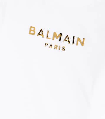 Baby logo cotton jersey T-shirt | Balmain Kids