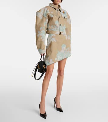 Bedruckte Cropped-Jacke aus Denim | Vivienne Westwood