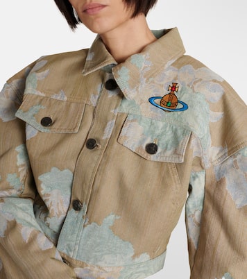 Bedruckte Cropped-Jacke aus Denim | Vivienne Westwood