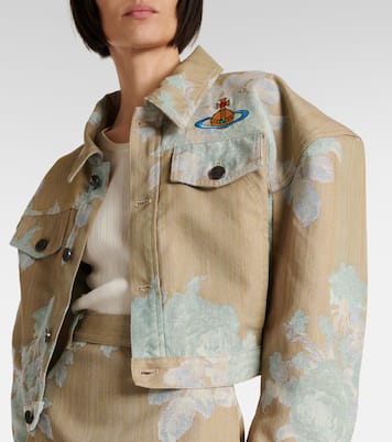 Bedruckte Cropped-Jacke aus Denim | Vivienne Westwood