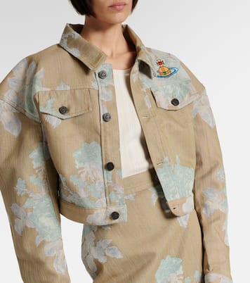 Bedruckte Cropped-Jacke aus Denim | Vivienne Westwood