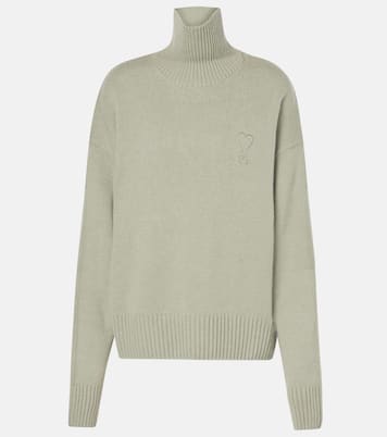 Ami De Cœur wool and cashmere turtleneck sweater | Ami Paris