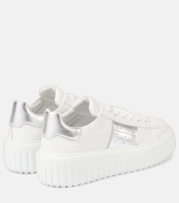 Baskets H-Stripes à plateforme en cuir | Hogan