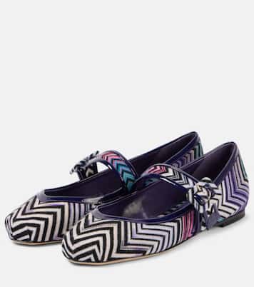 Ballerine Mary Jane a zig zag con pelle | Missoni