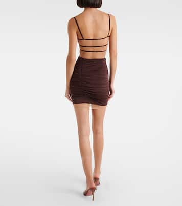 Vestido corto drapeado | Nensi Dojaka