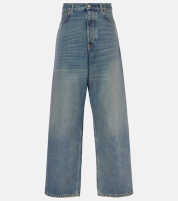 Jeans a gamba larga e vita media | Balenciaga