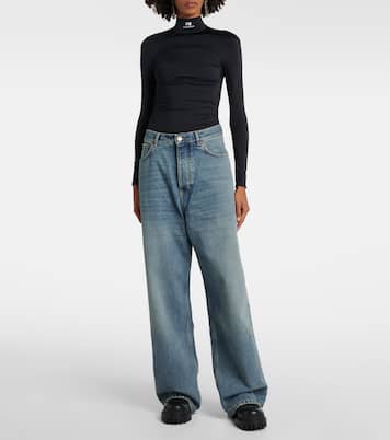 Jeans a gamba larga e vita media | Balenciaga