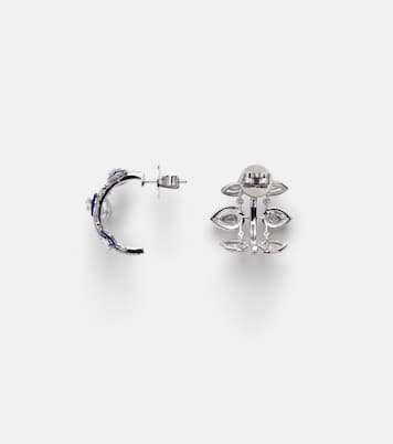 Orecchini Tulip in oro bianco 18kt con diamanti | Kamyen