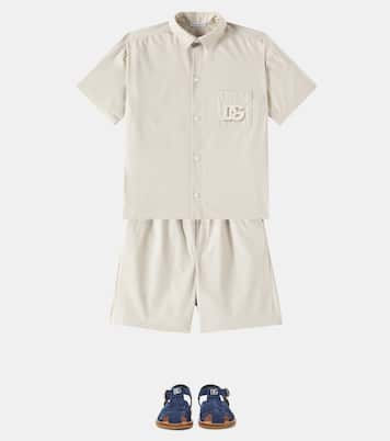DG suede fisherman sandals | Dolce&Gabbana Kids