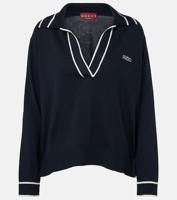 Polo de seda y algodón | Gucci