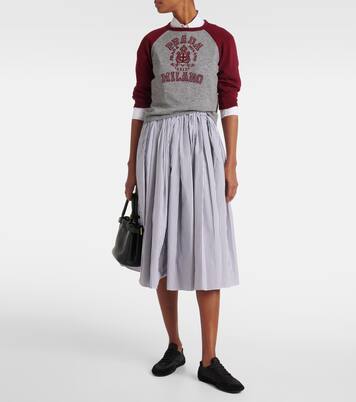 Gonna midi a pieghe | Prada