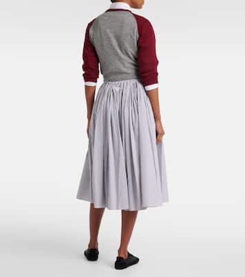 Gonna midi a pieghe | Prada