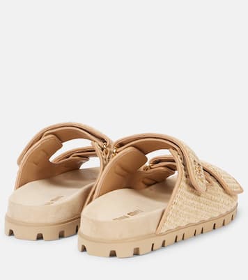 Sandalen mit Leder | Miu Miu