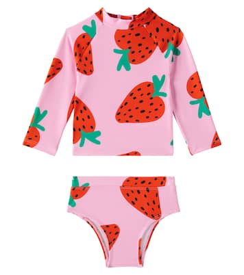Baby printed rashguard swimsuit | Stella McCartney Kids