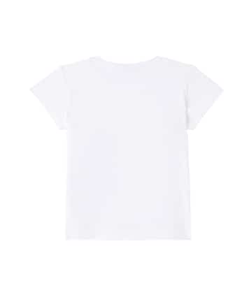 T-shirt in misto cotone floreale | Monnalisa