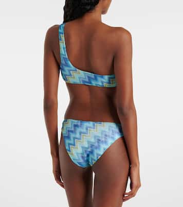 Zigzag one-shoulder bikini | Missoni