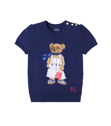 Polo Bear 코튼 탑 | Polo Ralph Lauren Kids