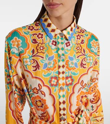 Robe midi imprimée en coton et soie | Etro