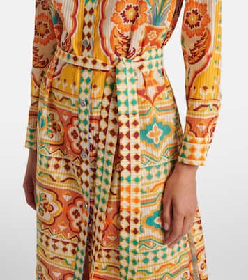 Robe midi imprimée en coton et soie | Etro