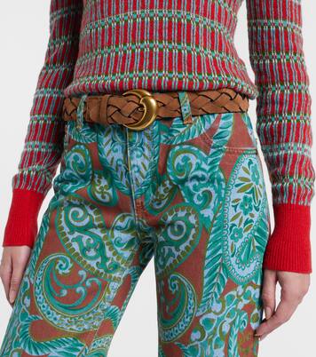 Braided suede belt | Etro