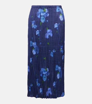 Plissierter Midirock Poppy Blur | Vince