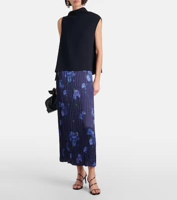 Plissierter Midirock Poppy Blur | Vince