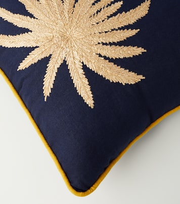 Cuscino Tropical in lino con ricamo | Les-Ottomans